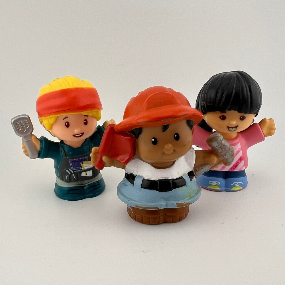 Fisher-Price‎ Little People Construction Workers Figures Lot of 3